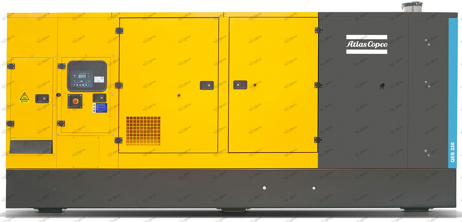 Дизельный генератор Atlas Copco QIS 320 в кожухе sun-id-1034953