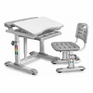 Стол детский бело-серый со стульчиком BD-09 XL MEALUX EVO  00-3947167 Белый;серый