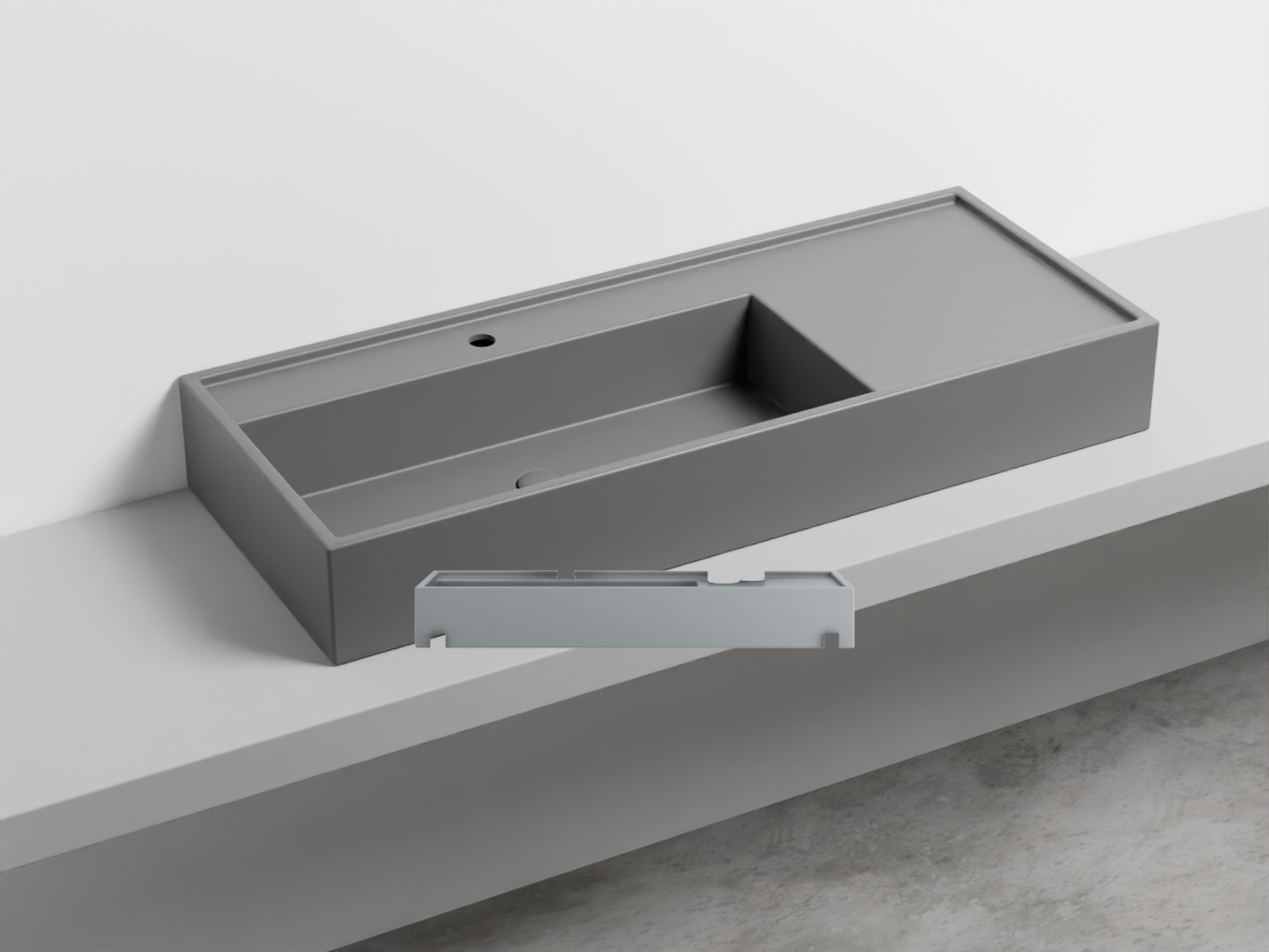 PNLA115-BR Керамическая раковина на одно отверстие 115 cielo Plinio Ceramica Cielo