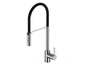 Однорычажный смеситель для кухни с выдвижным ручным душем