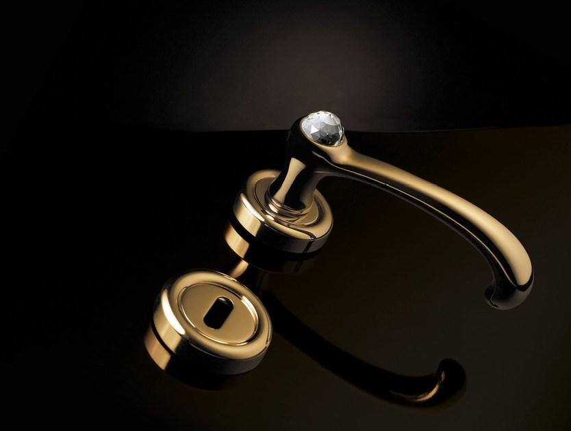 LINEA CALI' Болт Cremone из хромированной латуни с кристаллами swarovski® на розе Idea sun-id-1448956 - Вид №1