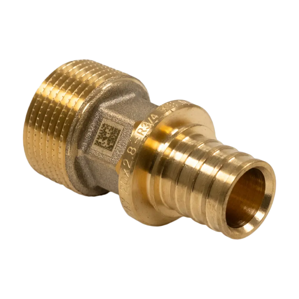 Переходник РЕХАУ латунный 3/4"×20 мм для систем водоснабжения 89376591 STLM-1489380