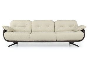 3-местный кожаный диван