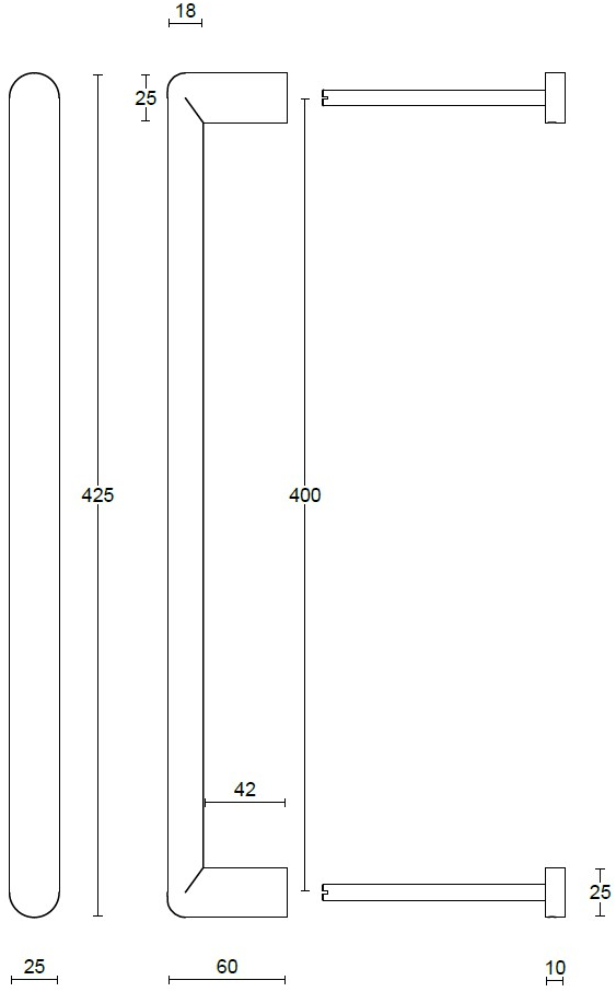 Formani Ручка из матового черного ПВХ Inc sun-id-1450804 - Вид №2