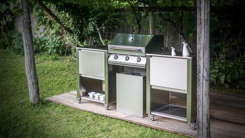 JOKODOMUS Летняя кухня из нержавеющей стали с барбекю Cun sun-id-1513081 - Вид №2