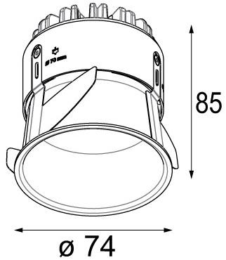 Modular Lighting Instruments Круглый встраиваемый светодиодный точечный светильник Thimble sun-id-1510183 - Вид №14
