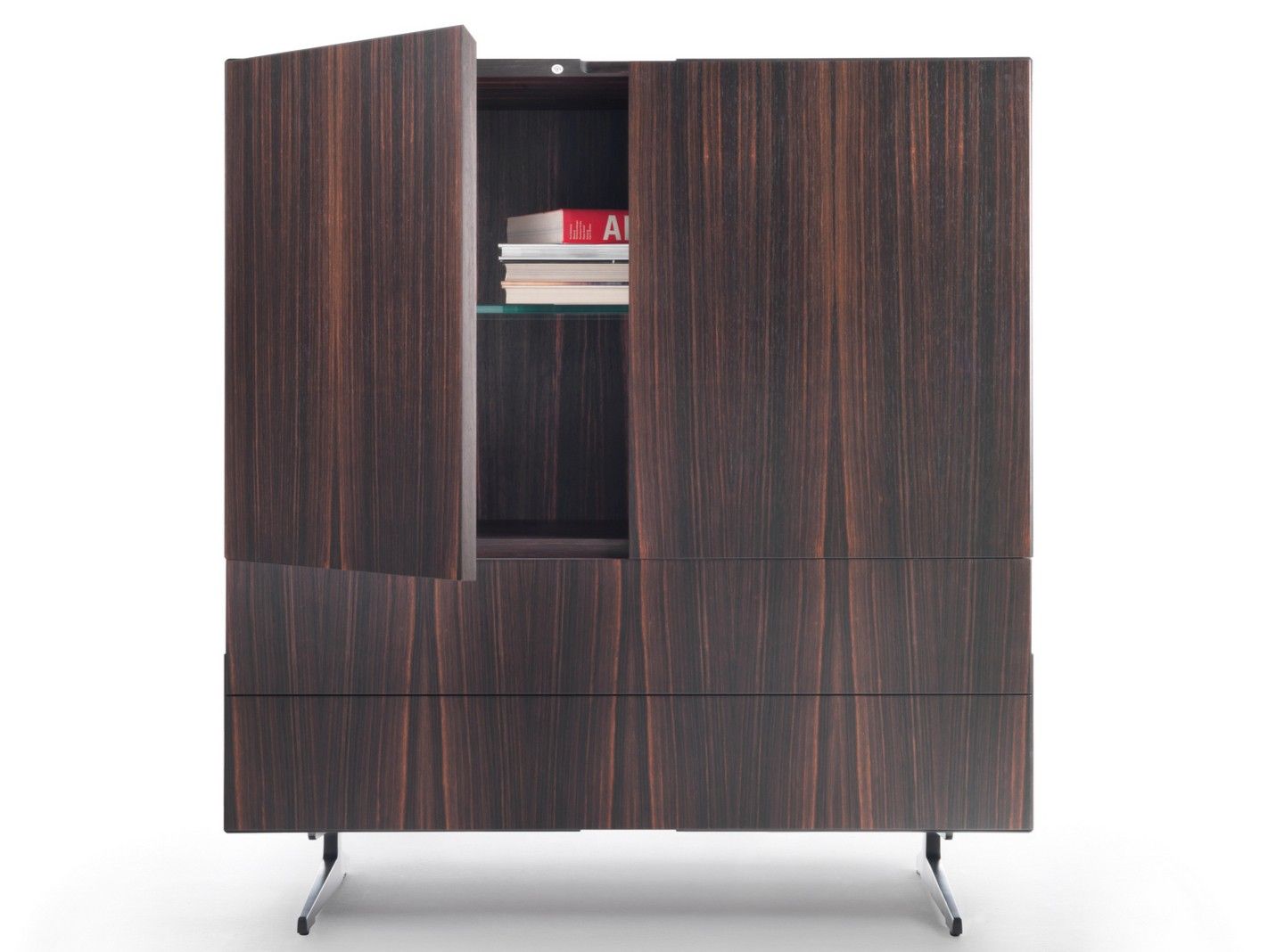 Деревянный шкаф для хранения с распашными дверями Flexform перо ARCH-00144217