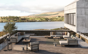 Модульный садовый диван Batyline® с полуостровом