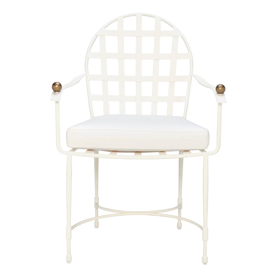 Стул медальона из нержавеющей стали с подлокотниками JANUS et Cie ARCH-00088012 - Вид №15