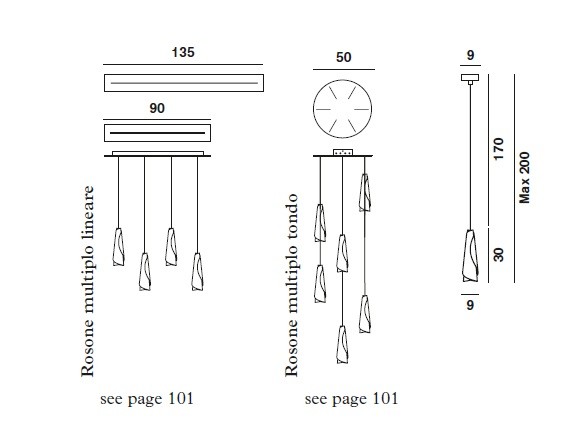Foscarini 219007 10 Maki светильник подвесной 88997 - Вид №1
