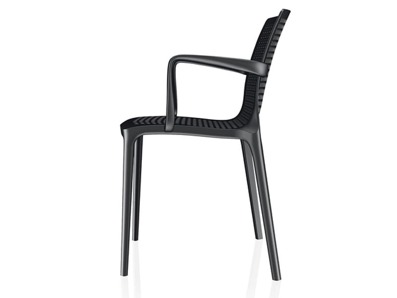Пластиковый штабелируемый стул с подлокотниками Brunner ARCH-00043912 - Вид №1