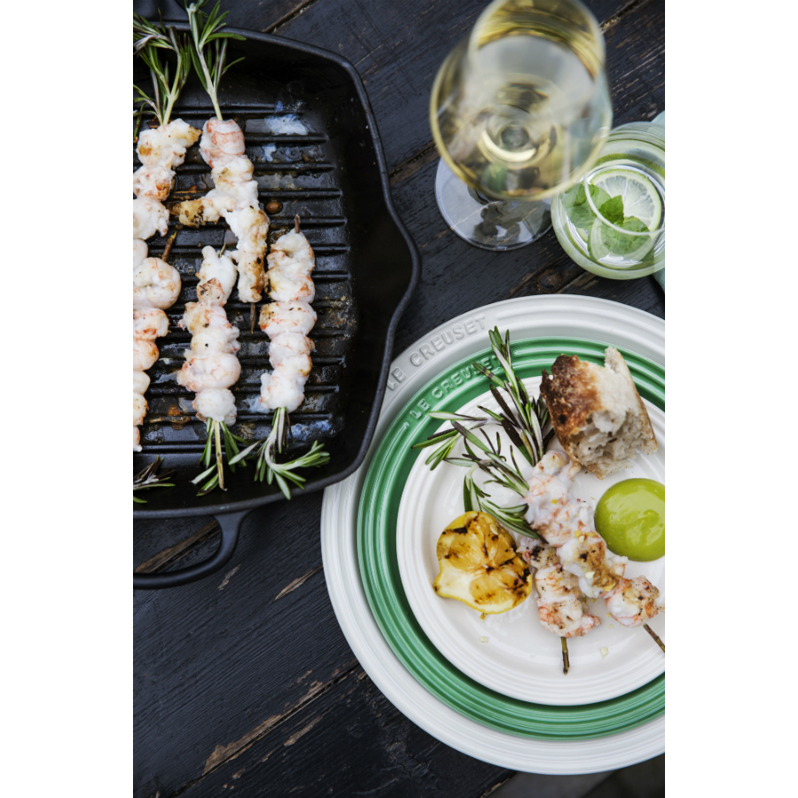 Сковорода-гриль чугунная Le Creuset, 26 см, серо-голубая 20183266420422 - Вид №2