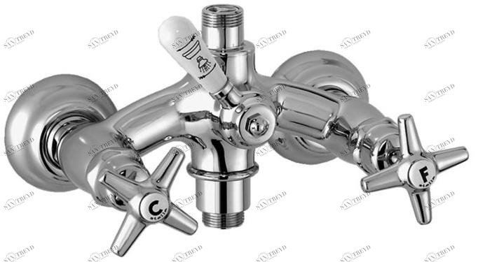 RUBINETTERIE STELLA Настенный смеситель для душа на 2 отверстия Italica It02500