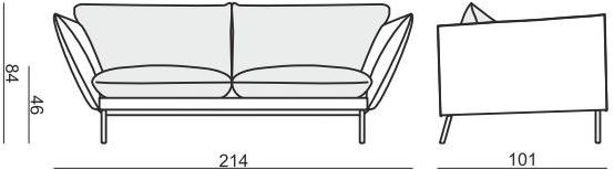 Sits 3-х местный тканевый диван Hugo sun-id-1418982 - Вид №9