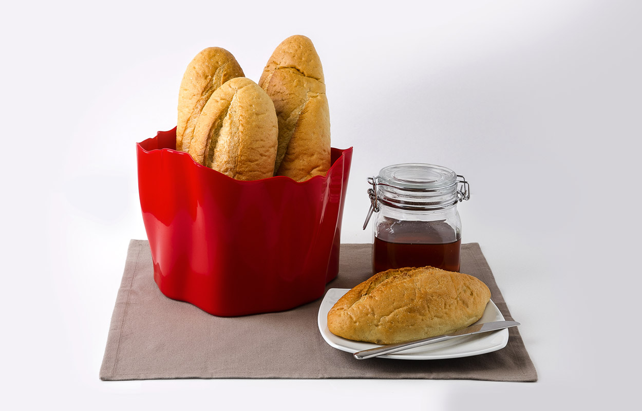 QL10142-RD Органайзер flow средний красный Qualy  - Вид №4