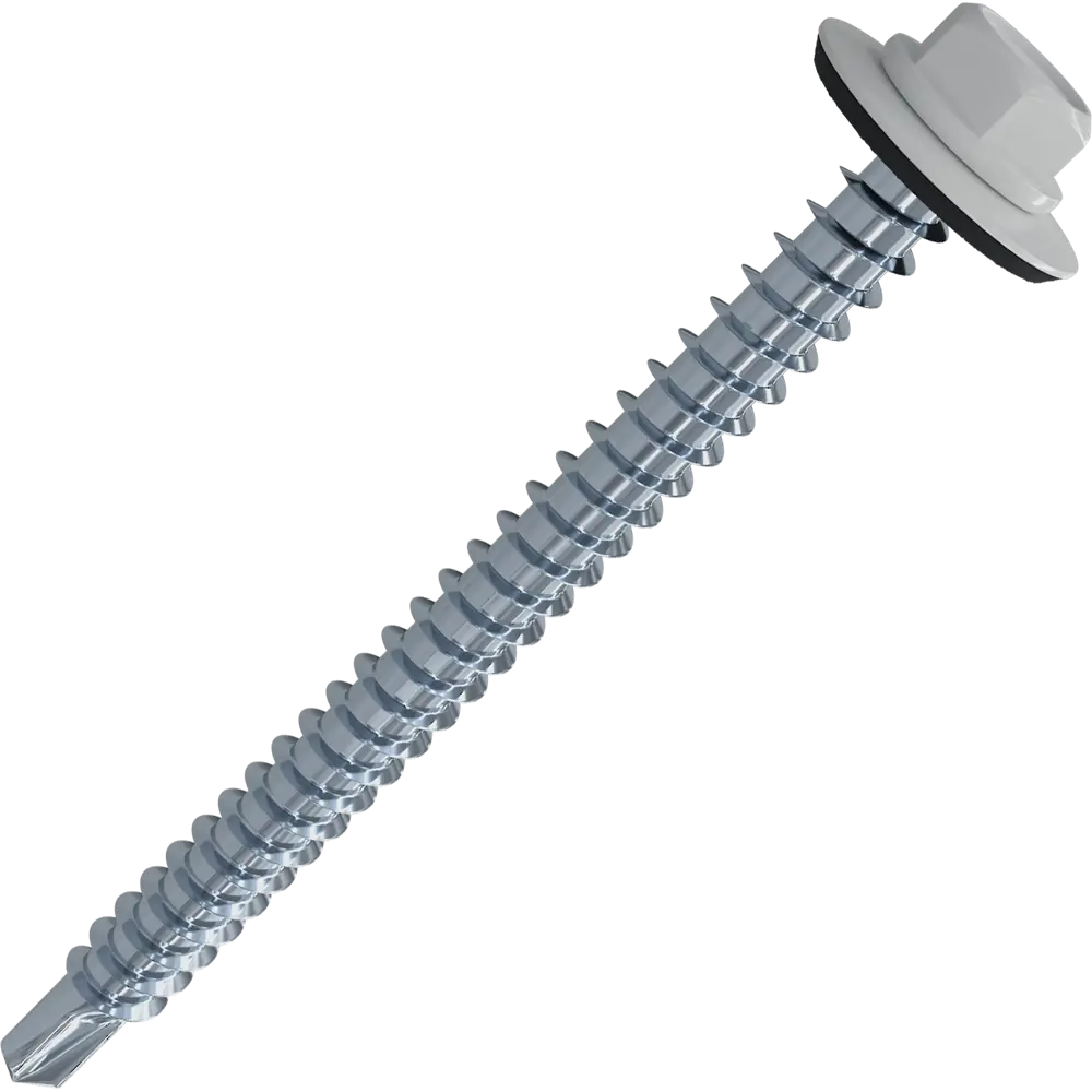 Кровельные саморезы STANDERS RAL9003 сверлоконечные белые 4.8x35, на вес (около 198 шт/кг) 82182019 STLM-2029815 