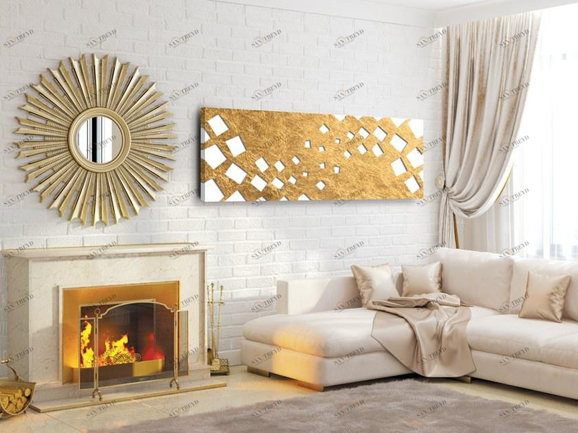 Termo Design Алюминиевый радиатор / декоративный радиатор Doppia piastra - foglia oro Dp 00503