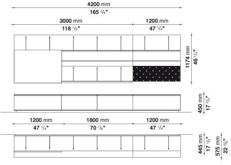 B&B Italia Стенка открытая с дверцей Pab sun-id-1474226 - Вид №9