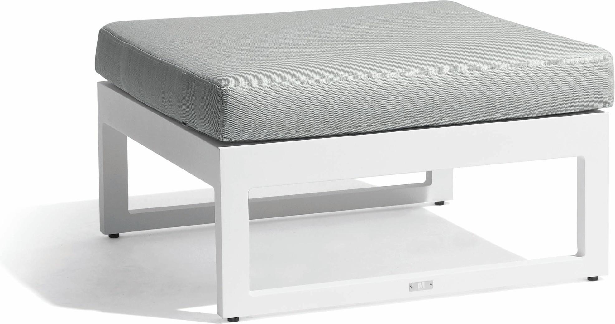 MNST1122 Табурет для ног средний белый glw Manutti Fuse