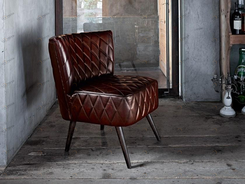 Devina Nais Стеганое кожаное кресло Cleveland sun-id-1351594