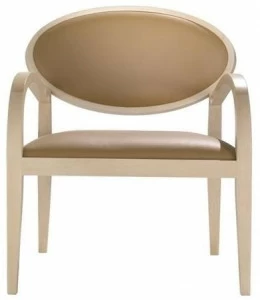 Andreu World Кресло Medallion с обивкой из бука с подлокотниками Zarina Bu1717