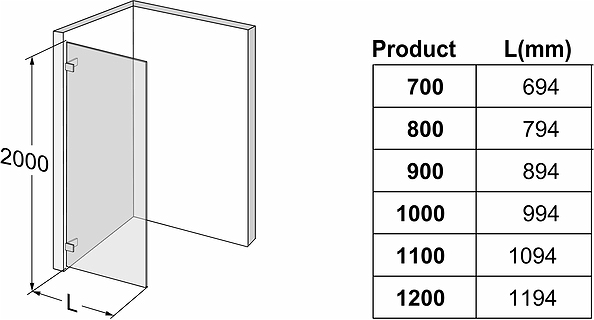685185 Несъемная душевая перегородка IFO Stella, Душевая перегородка IFO Stella 700 - Вид №3