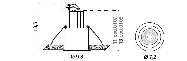 Круглый светодиодный светильник EGOLUCE ARCH-00040026 - Вид №2