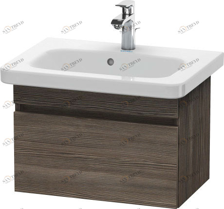 DS637905151 Тумбочка подвесная компакт DuraStyle #DS6379 580 x 368 мм Сосна коричневая, декор Duravit