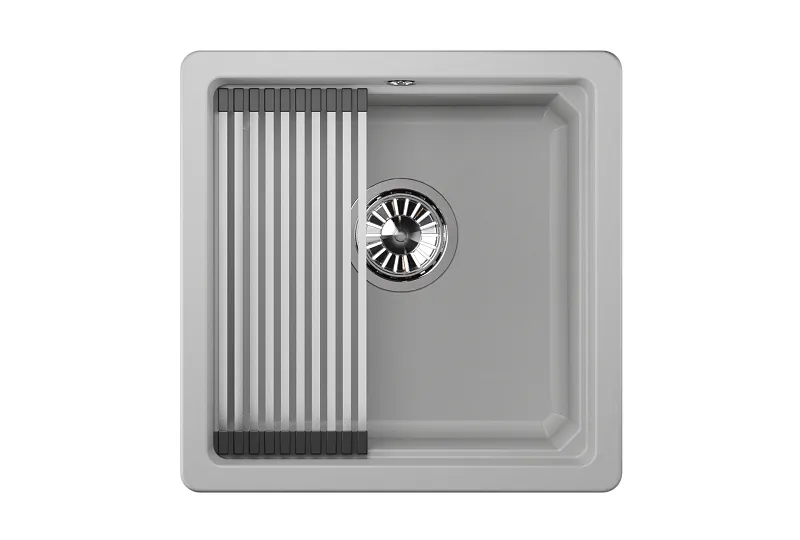 KS-4501U, АРКТИК (БЕЛЫЙ), кухонная мойка, кварц GRANULA Kitchen Space 4501U-ST297 - Вид №1