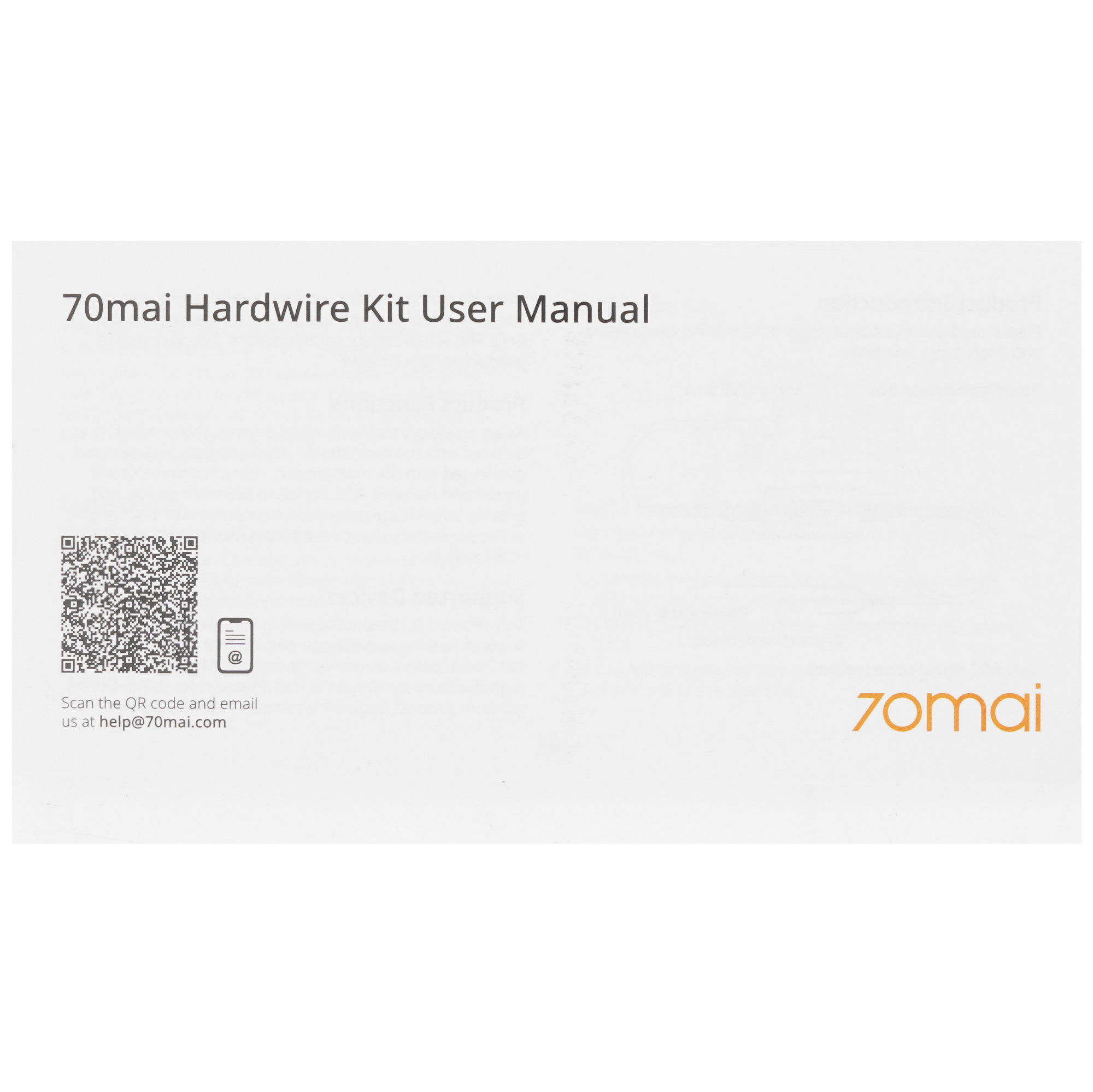 5494277 Адаптер для скрытого подключения видеорегистратора 70MAI Midrive UP02 STDN-0130100 - Вид №3