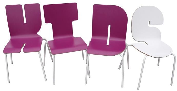 TABISSO Штабелируемый стул из Formica © Typographia kids sun-id-1354072 - Вид №2