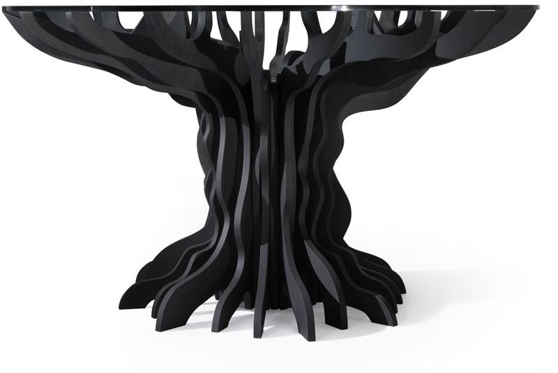 ALBEDO Круглый стол из березы и хрусталя Tale sun-id-1423582 - Вид №1