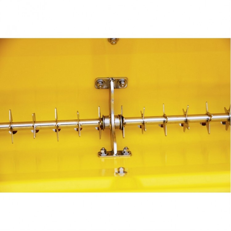 8487 СЕМО Разбрасыватель сеялка CEMO KS 35-E для удобрений, песка и реагентов на колесах 35 л  - Вид №2