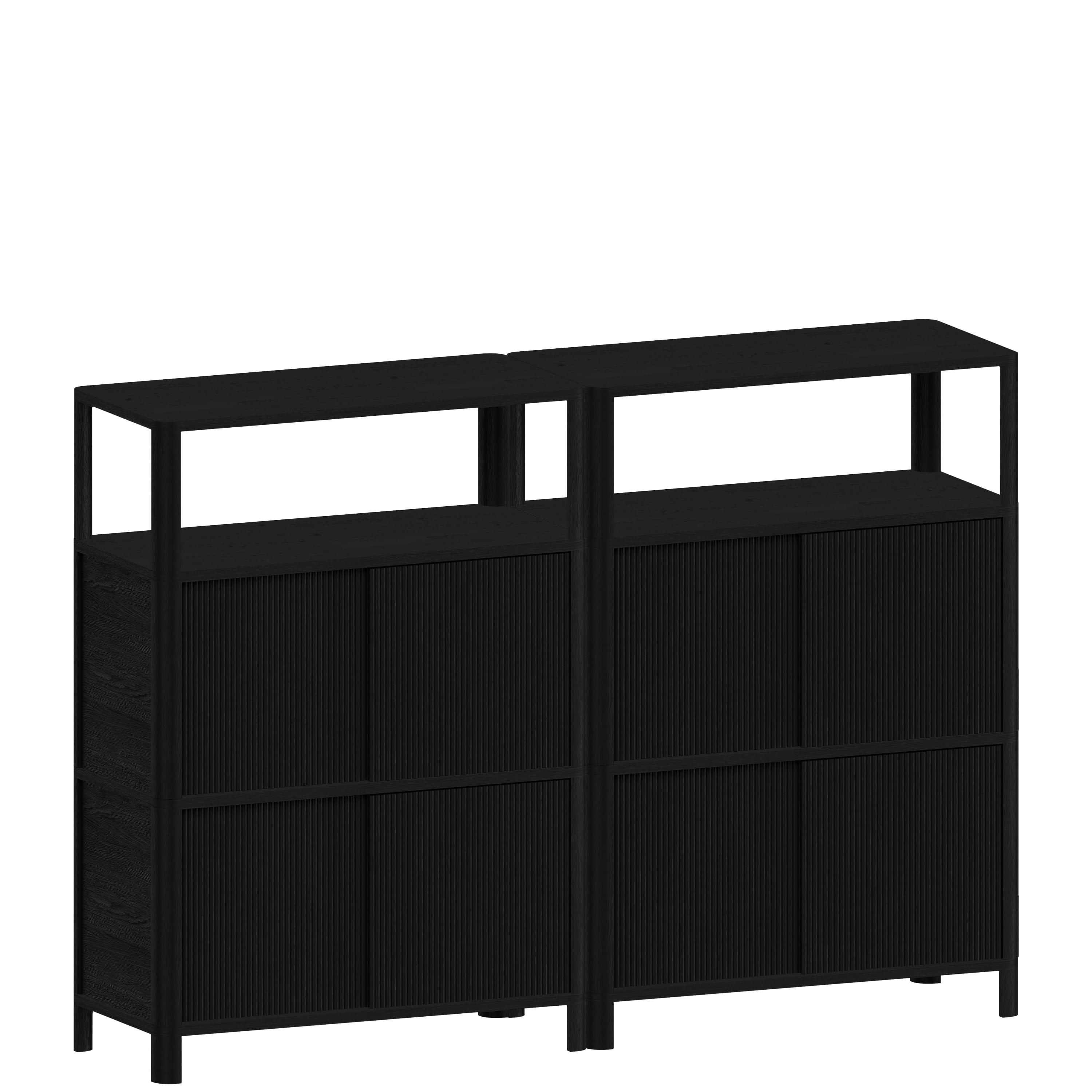 Секционный шкаф из массива дерева с раздвижными дверями Woodendot Cloe ARCH-00109210