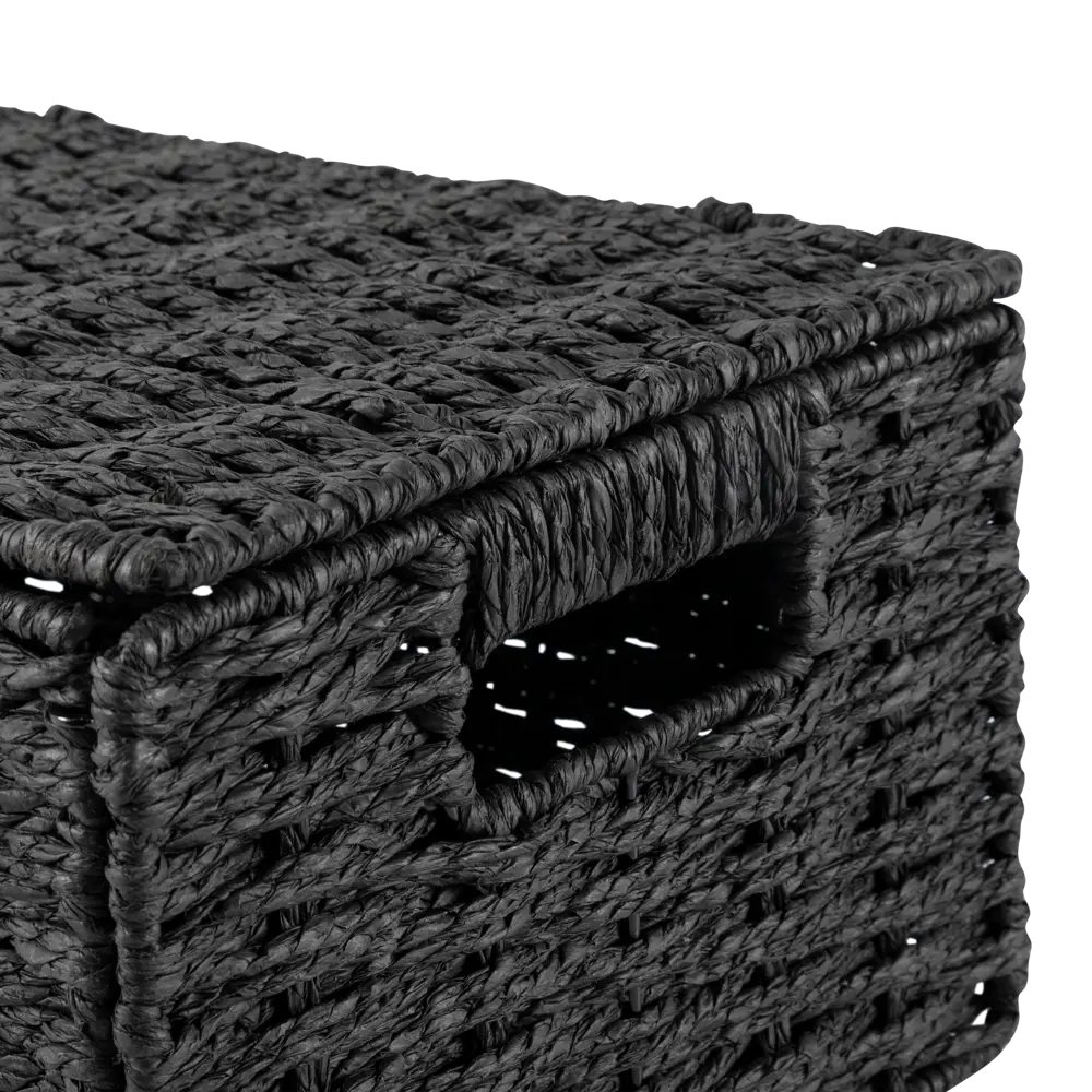 Корз плетен с кр 31X23X15см чер Konsensa STLM-2118198 - Вид №3