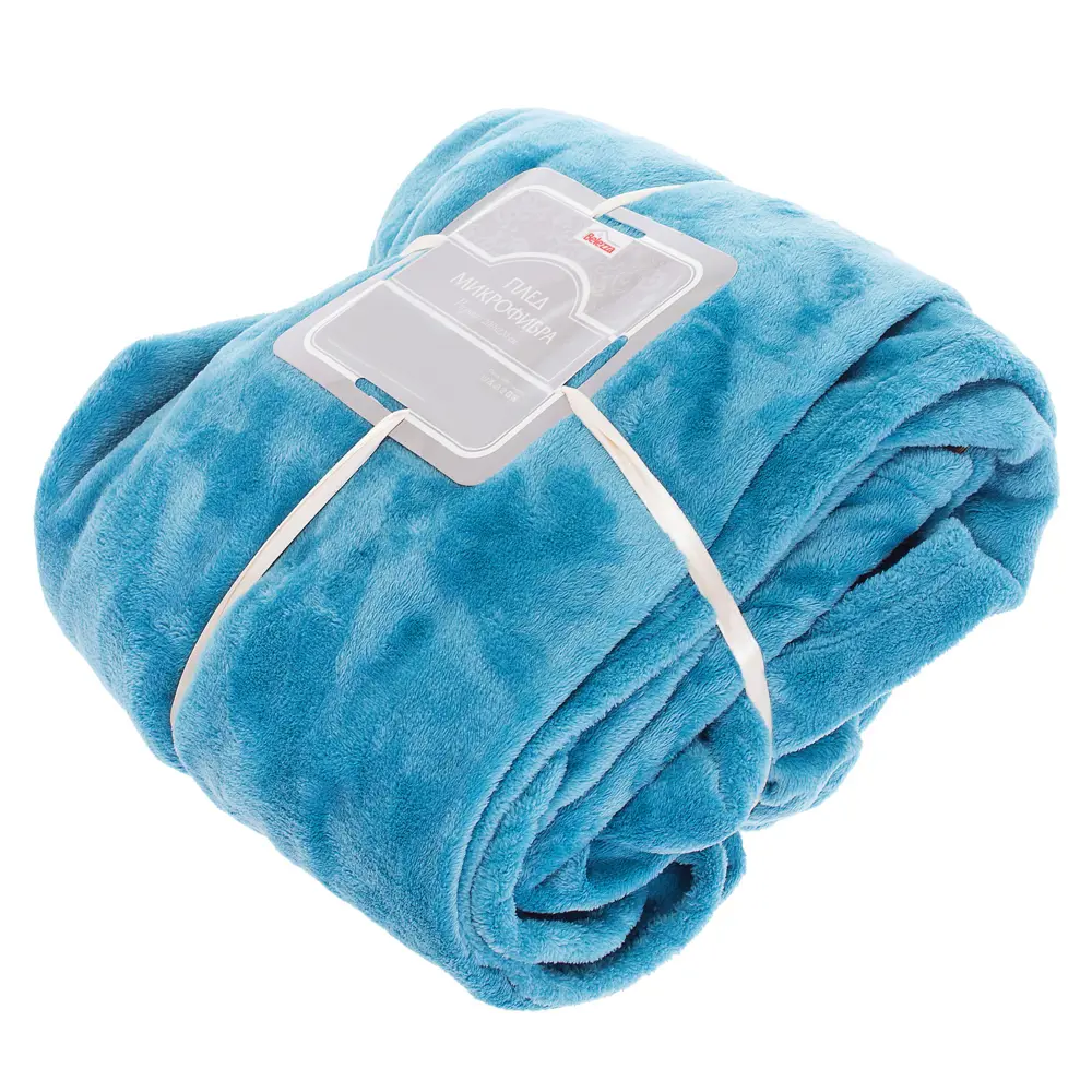 Плед «Prestige» 200х220 см микрофибра цвет бирюзовый BELEZZA STLM-2115723 - Вид №2