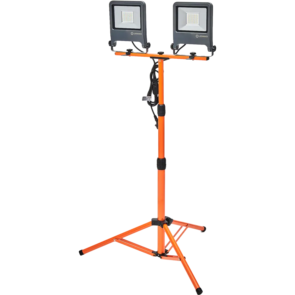 Прожектор светодиодный уличный Ledvance Work Light 2x50 Вт 4000K IP65 на треноге, нейтральный белый свет STLM-2188399