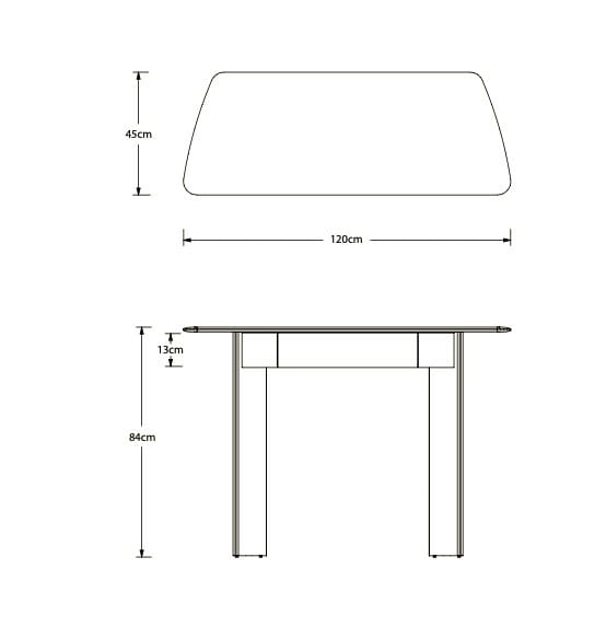 Прямоугольная мраморная консоль с ящиками Maami Home TORII ARCH-00063680 - Вид №2