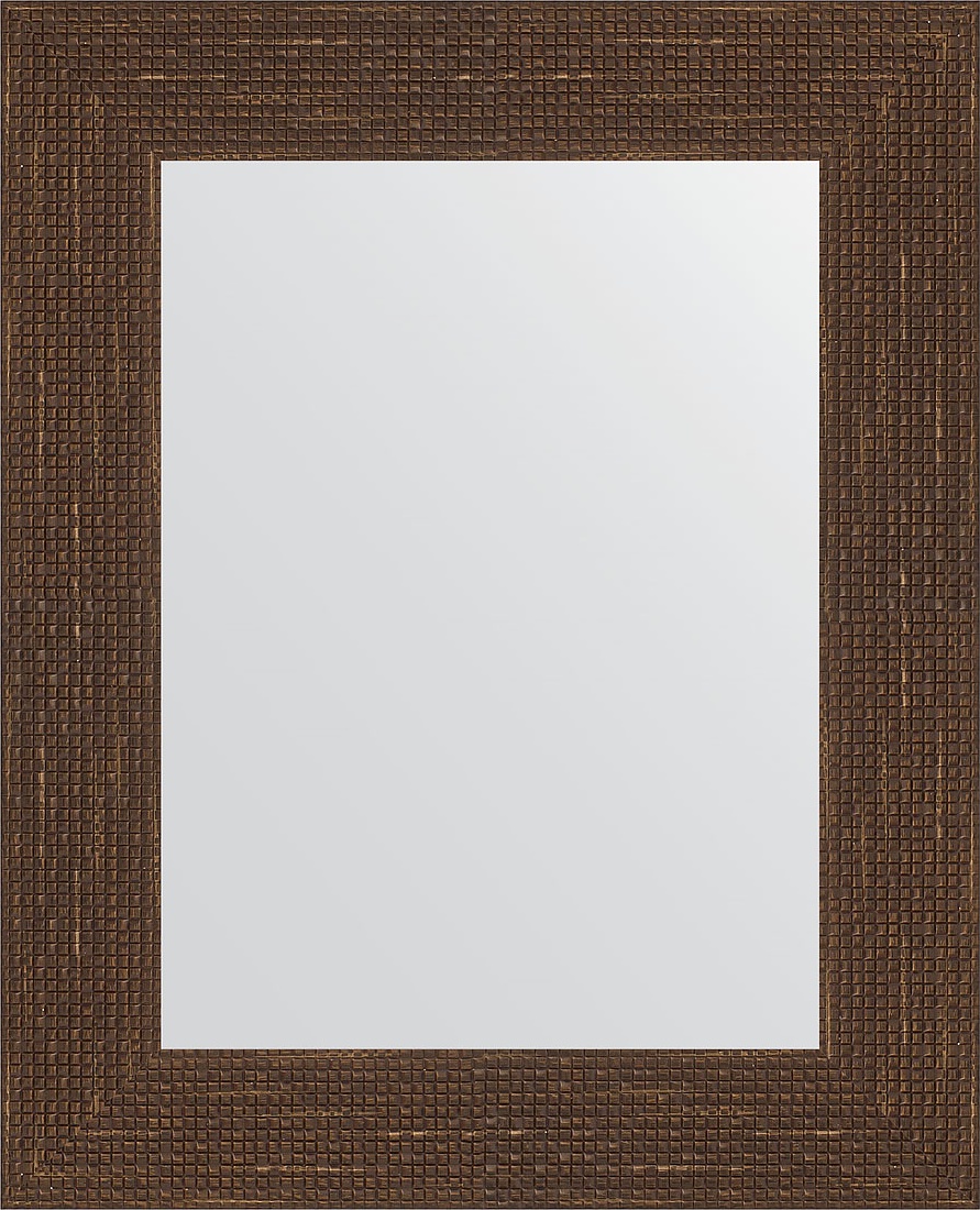 BY 3017 Зеркало в багетной раме - мозаика античная медь 70 mm EVOFORM Definite