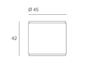 Высокий круглый журнальный столик из ткани Blasco&Vila Mant ARCH-00048084 - Вид №7