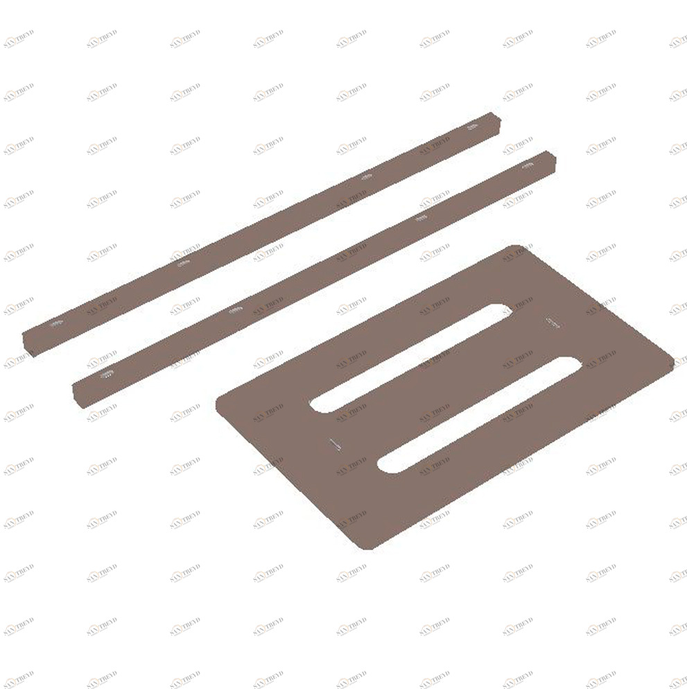 Удлинение для кроватки Bed 165 см коричневое ELLIPSE ELLIPSE BED 351626 Коричневый Santreyd 