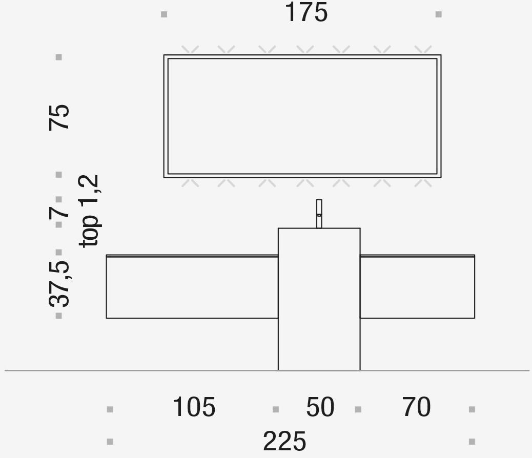 Arcom Тумба под умывальник из эвкалипта и керамогранита Pollock Santreyd sun-id-1409571 - Вид №4