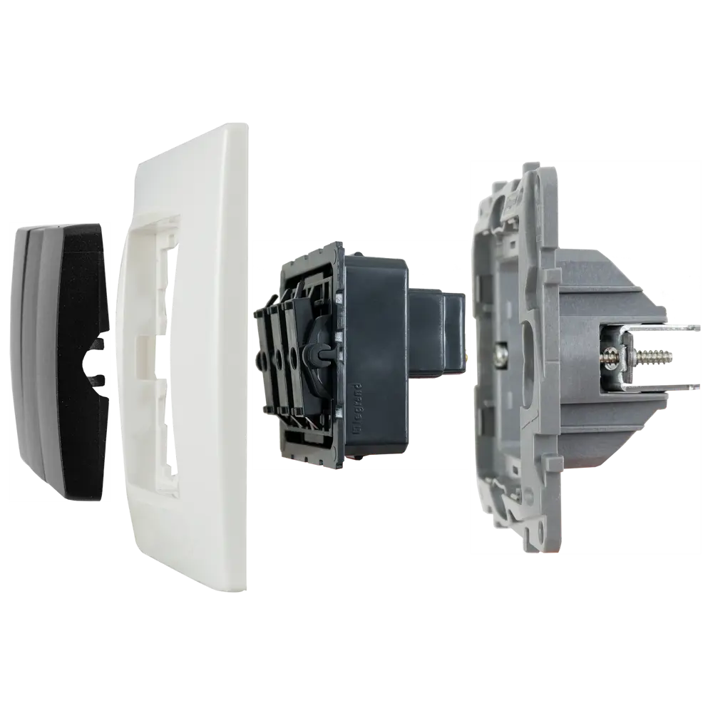 Выключатель встраиваемый Legrand Etika 3 клавиши цвет антрацит 17357031 STLM-2101474 - Вид №5