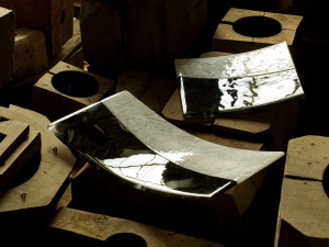 Переработанный стеклянный лоток