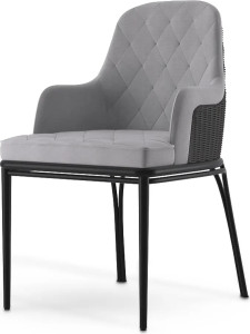 Серый обеденный стул LUXXU Charla