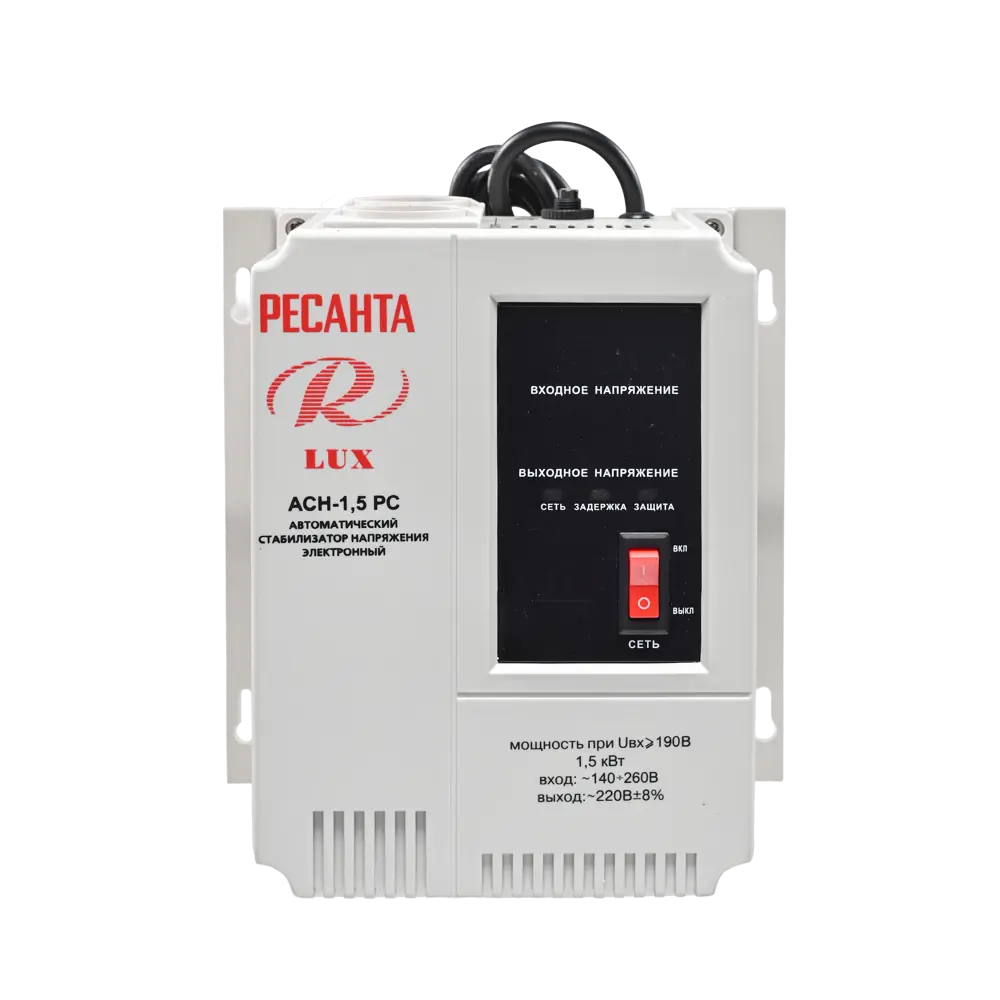 Стабилизатор напряжения Ресанта АСН-1.5 РС 1.5 кВт 89442032 STLM-2161160 