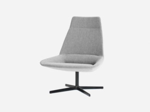 Тканевое вращающееся кресло