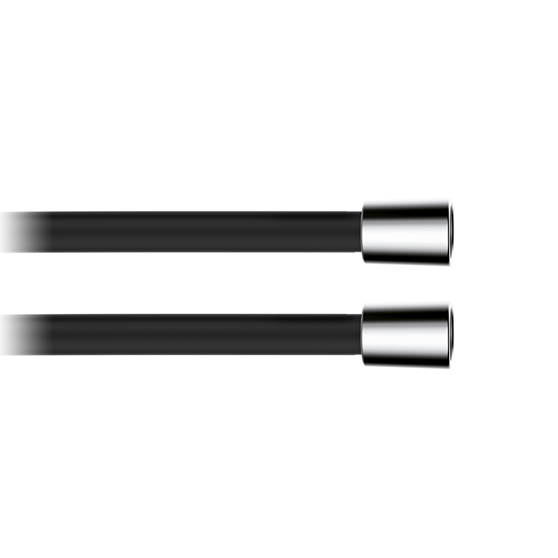 00050042 PREMIUM Гладкий шланг для душа 90 Хром-Черный GRB MIXERS 