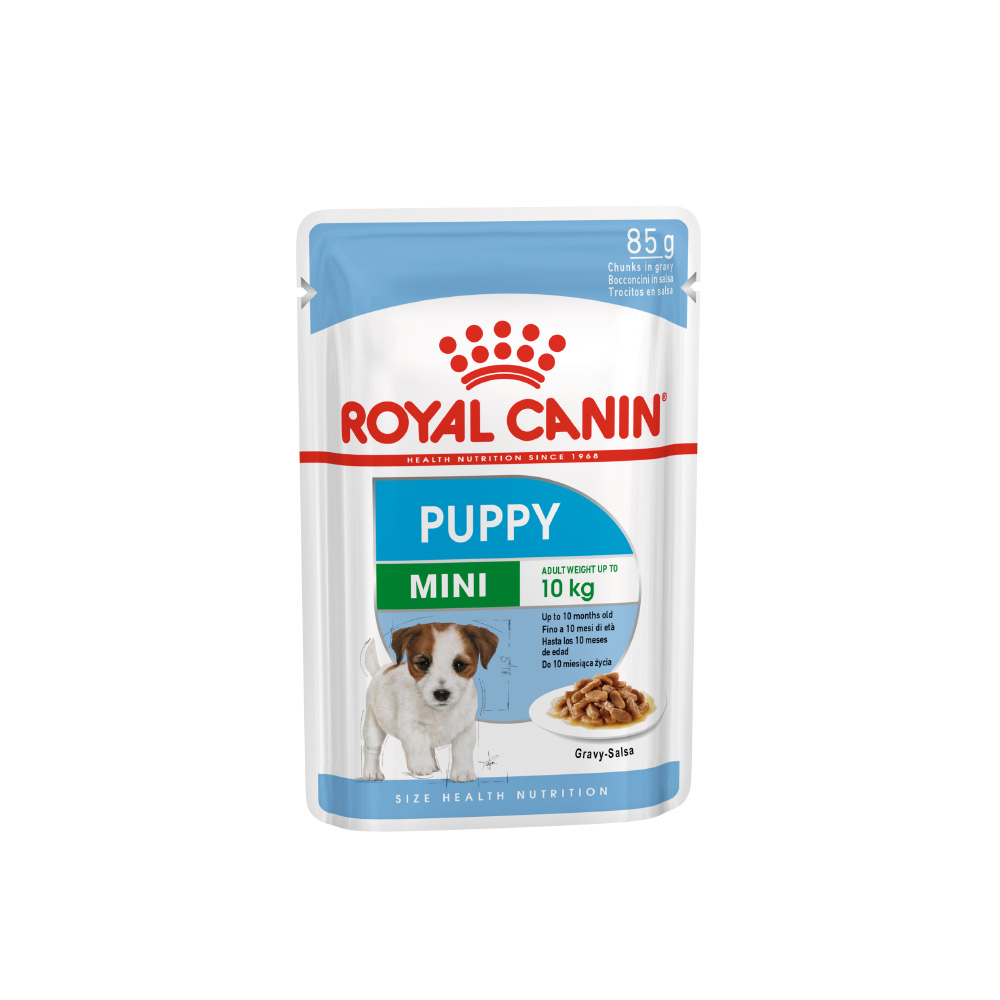 ПР0048343 Корм для щенков Mini Puppy для мелких пород, соус пауч 85г ROYAL CANIN 