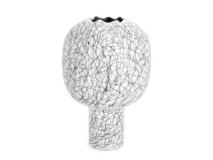 Круглая металлическая ваза ручной работы